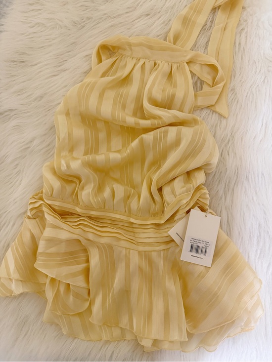 Peppermayo Dresses & Skirts - Peppermayo Willow Chiffon Yellow Mini Dress